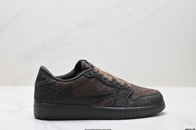 真标Nike Air Jordan 1 X Travis Scott Aj1倒勾 乔一倒钩 耐克 低帮文化篮球鞋 货号:Dm7866-202 尺码:36 36.