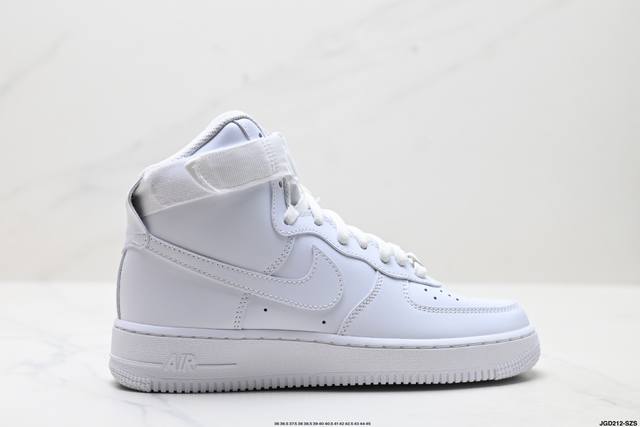 公司级Nike Air Force 1‘07 High 原楦头原纸板 打造纯正高帮空军版型 专注外贸渠道 全掌内置蜂窝气垫 原盒配件 原厂中底钢印、拉帮完美 货