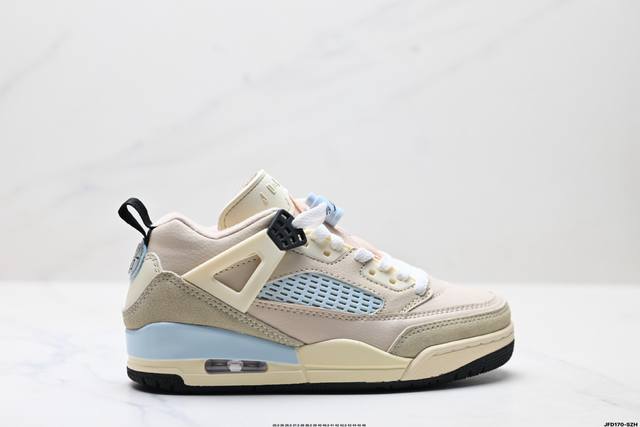 公司级Nike Air Jordan Spizike Low 耐克 舒适百搭 防滑耐磨 低帮 复古篮球鞋 完美鞋型打造 内原厂气垫 全新设计立体压纹原盒包装 货