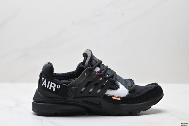 公司级Off-White X Nike Air Presto 耐克 网布 The Ten 联名 减震低帮休闲运动鞋 货号:Aa3830-002 尺码:38-46