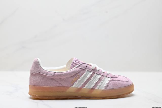 真标Adidas Originals Gazelle Indoor 三叶草休闲防滑耐磨低帮板鞋 货号:Js1413 尺码:36 36.5 37 38 38.5