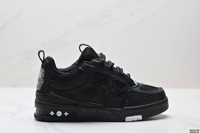 真标Louis Vuitton Trainer Sneaker Low 全新 Lv 路易威登 休闲运动文化百搭板鞋 尺码:40-45 Id:Jzd129-Szg