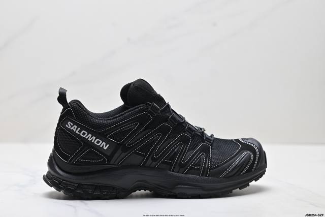 公司级Salomon萨洛蒙 Xa Pro 3D户外越野跑鞋 鞋面采用Sensifit贴合技术 全方位贴合包裹脚型 鞋跟部鞋底牵引设计 提供强大的抓地性能 更适应
