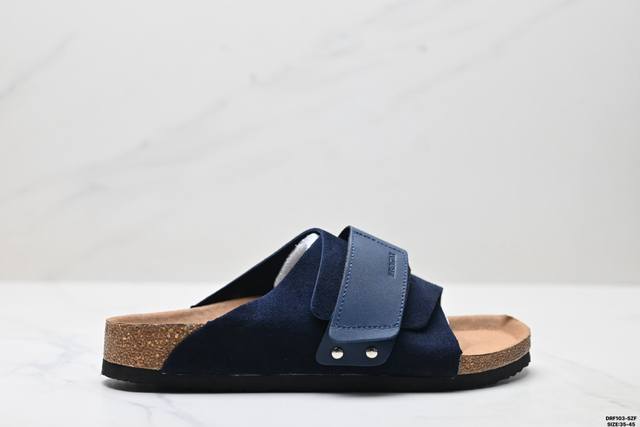 真标Birkenstock勃肯半拖凉鞋系列 克罗心双扣金属扣设计 双杠绑带夏季凉鞋 尺码:35-45 Id:Drf103-Szf