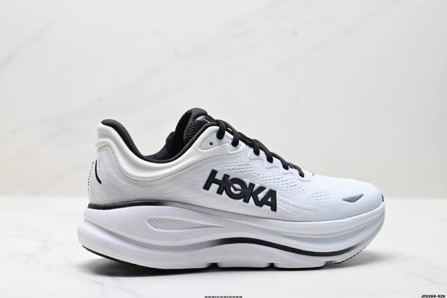 公司级Hoka One One Bondi 9 复古舒适防滑耐磨 低帮 山地户外跑步鞋 货号:1162011 尺码:39 40 40.5 41 42 42.5