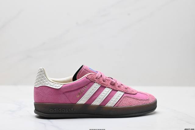 公司级Adidas Originals Bad Bunny Gazelle Indoor 三叶草休闲防滑耐磨低帮板鞋 鞋头出色设计 塑就出众贴合感 稳固的后跟贴