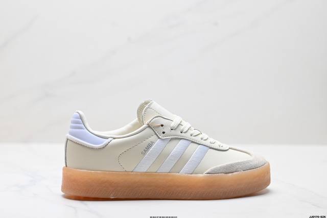 公司级Adidas Originals Samba Xlg 桑巴舞系列 阿迪达斯 三叶草 绅士德训足球风百搭低帮休闲运动板鞋 货号:Jh7289 尺码:36 3