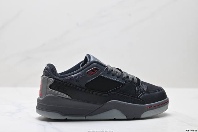 真标Who Decides War X Nike Jordan Flight Court Ate 搭防滑耐磨 低帮 耐克复古篮球鞋 货号:Hq2958-006