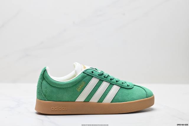 真标Adidas Vl Court 阿迪达斯 百搭单品 绒面麂皮防滑耐磨轻便低帮板鞋 货号:Jh5077 尺码:36 36.5 37 38 38.5 39 40