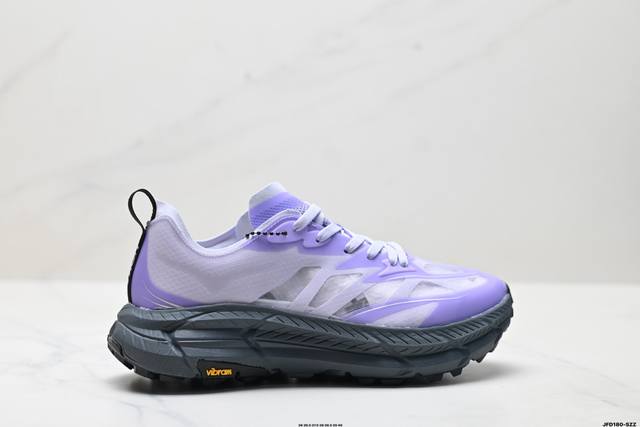公司级Satisfy X Hoka Running Mafate Trail 全新配色 网面透气 运动鞋 此球鞋继承了Hoka的经典越野鞋型Mafate Spe