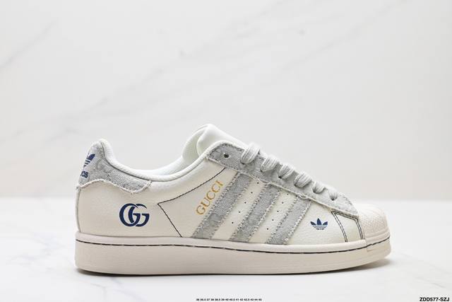 公司级Adidas Originals Superstar 阿迪达斯 三叶草 贝壳头’Diy’系列低帮经典百搭休闲运动板鞋 原装头层材料 用料绝不含糊 独家版型