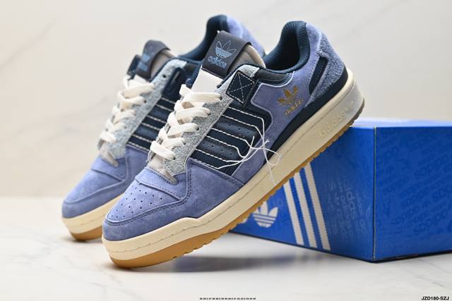 真标Adidas Forum Low Cl 阿迪达斯 三叶草低帮 经典复古板鞋 男女潮流休闲鞋 官方货号:H01673 尺码:36 36.5 37 38 38.