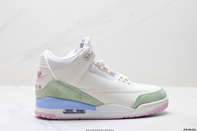公司级Air Jordan 3 Retro 迈克尔 乔丹Aj3代中帮复古休闲运动文化篮球鞋 货号:Ib7408-133 尺码:36 36.5 37.5 38 3