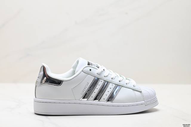 真标阿迪达斯Adidas三叶草 Originals Superstar贝壳头系列低帮经典百搭休闲运动板鞋 货号:R83896 尺码:36-44 Id:Dgd -