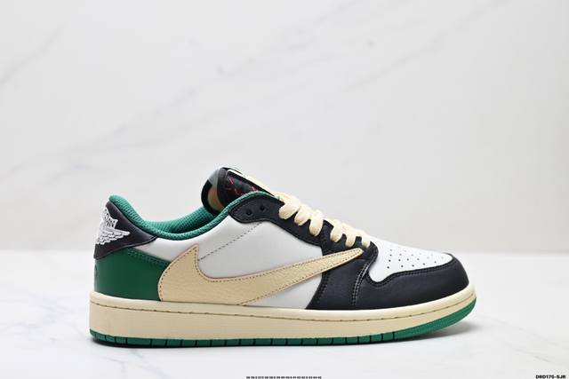 真标Nike Air Jordan 1 X Travis Scott Aj1倒勾 乔一倒钩 耐克 低帮文化篮球鞋 货号:Dm7866-128 尺码:36 36.