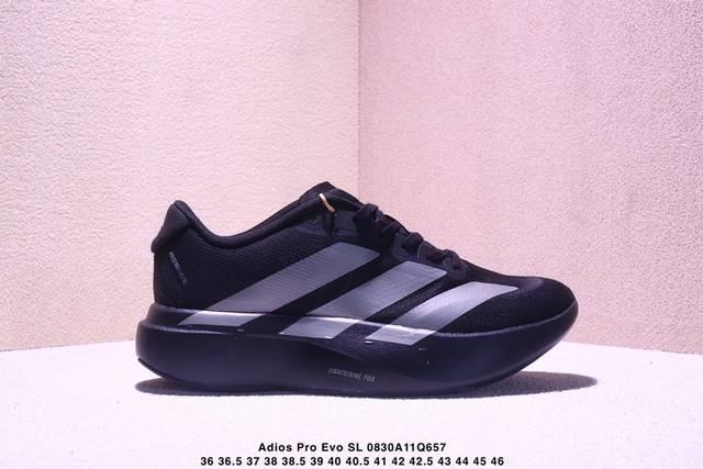 阿迪达斯Adidas Adizero Adios Pro Evo Sl M系列低帮轻便透气竞速休闲运动慢跑鞋 Xm0830Q657