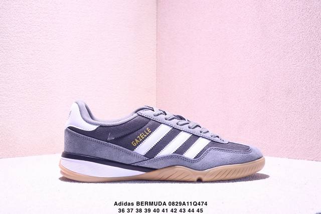 阿迪达斯三叶草Adidas Bermuda 猪巴革休闲运动滑板板鞋 货号：Jq0886 尺码：36～45 Xm0829Q474