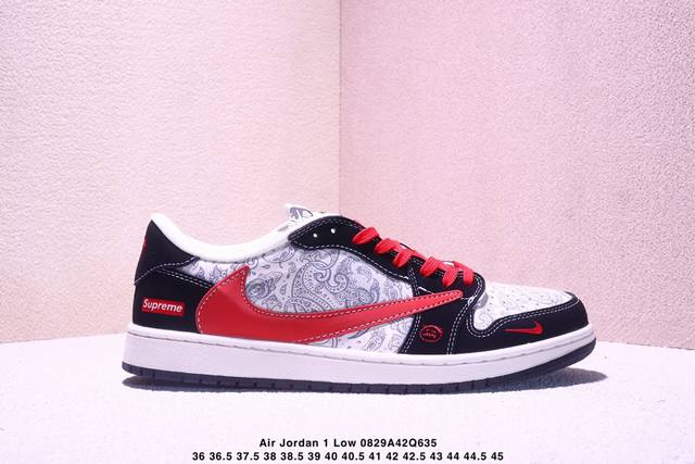 海外爆款限量发售！公司级 Travis Scott X Fragment Design X Jordan Air Jordan 1 Low Og Sp Lv联名