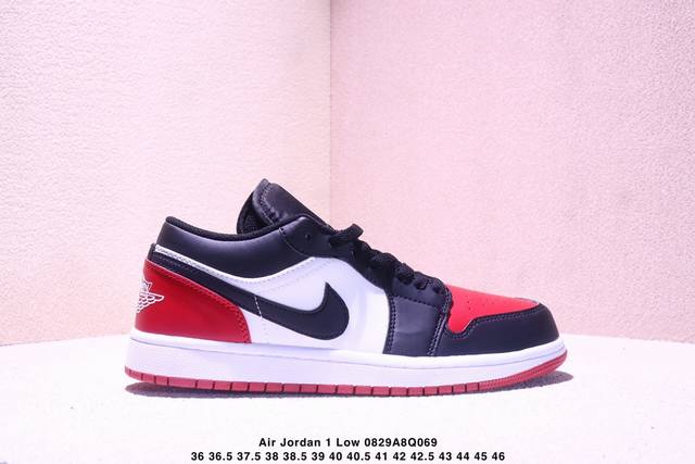 耐克 乔丹Air Jordan 1 Low Aj1 乔1 乔丹1代Aj1 低帮复古文化休闲运动篮球鞋。该鞋款从 1985 年元年款汲取设计灵感，焕新演绎简约经典