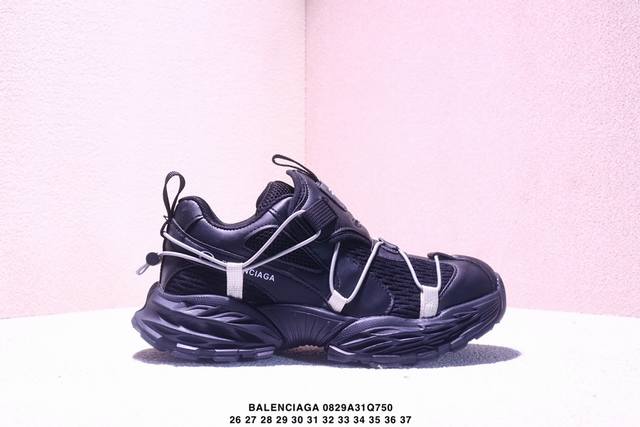 巴黎世家18Xl登山鞋童鞋 Balenciaga 15代18Xl Hike最火爆的网红款松紧带儿童休闲登山鞋运动机能鞋 巴黎世家欧洲站走秀款厚底老爹鞋男女童松紧