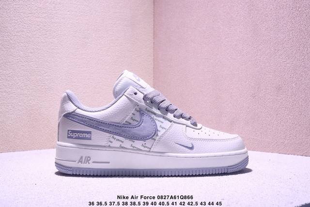 耐克Nike Air Force 1‘07空军一号低帮百搭休闲运动板鞋。柔软、弹性十足的缓震性能和出色的中底设计，横跨复古与现代的外型结合，造就出风靡全球三十多