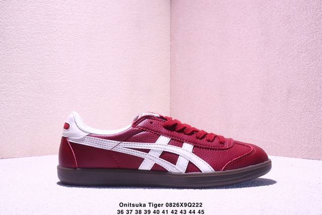 Onitsuka Tiger鬼塚虎 Tokuten 时尚百搭 耐磨 低帮 生活休闲鞋 男女同款 酒红色 Xm0826Q222