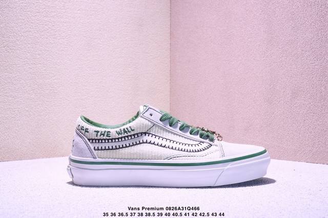 Vans Premium Old Skool 高阶系列 ， 范斯官方新款 水晶底重回复古街头巅峰 鞋面采用麂皮搭配帆布材质打造 质感拉满 从鞋型和贴合度方面重塑
