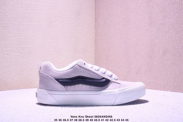Vans Knu Skool 百搭休闲防滑减震低帮 板鞋男女同款Vans 面包V 货号：Vn000Crpcif 尺码：35 36 36.5 37 38 38.5