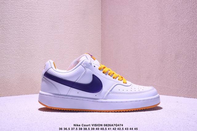 耐克Nike Court Vision Lo Nn 学院系列高帮休闲运动皮革板鞋 货号：Dh2987 码数：36 36.5 37.5 38 38.5 39 40