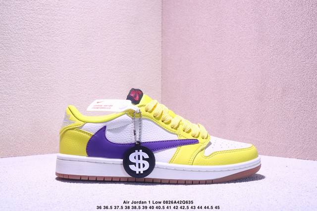 海外爆款限量发售！公司级 Travis Scott X Fragment Design X Jordan Air Jordan 1 Low Og Sp 古驰-米