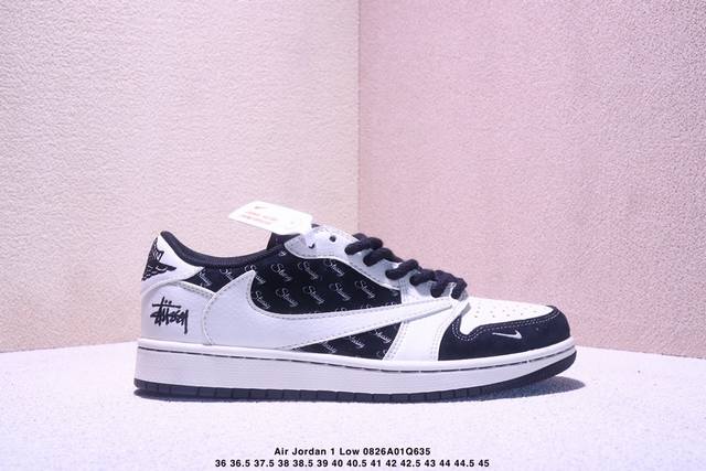 Travis Scott X Fragment Design X Jordan Air Jordan 1 Low Og Sp “斯图西联名 亮银灰” 多方联名合