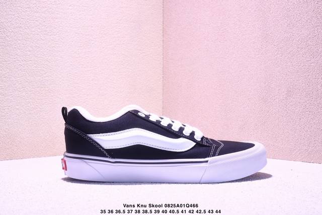 新款Vans Knu Skool 防滑减震低帮板鞋男女同款 蓝白 货号：Vn0009Qcy6Z 尺码：35 36 36.5 37 38 38.5 39 40 4