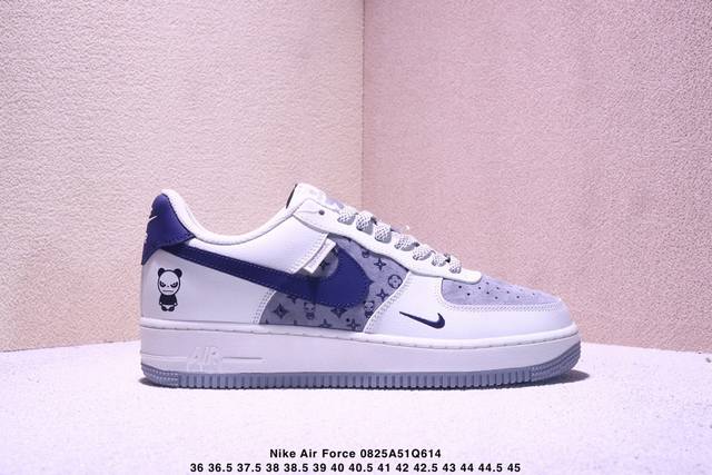 高端定制Nike Air Force 1 '07 Low 古驰联名---白灰印花 高端定制 低帮休闲板鞋 定制鞋盒 大厂纯原品质出货 超高清洁度 皮料切割干净无