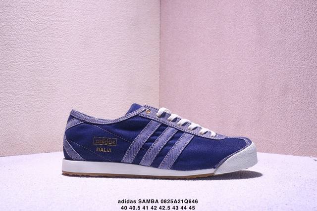 Adidas 阿迪达斯 男女同款运动鞋 三叶草Samba Velentine 休闲鞋 德训鞋 复古板鞋经典运动鞋。一款阿迪达斯的Samba面包鞋，该鞋具有厚实的