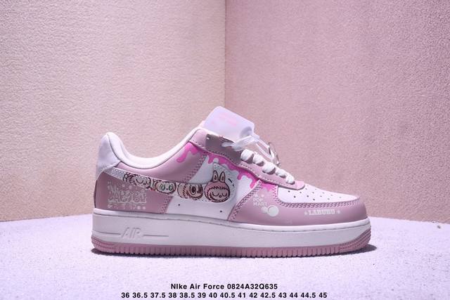 海外限量发售！公司级Nike Air Force 1 '07 Low “米粉拉布布”空军一号 低帮 运动鞋 休闲鞋 折边针车 工艺难度大 原楦头原纸板 原装鞋盒