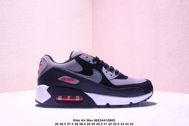 公司级Nike Air Max 90 初代复古气垫百搭休闲运动慢跑鞋复古小气垫史上第一双可视气垫跑鞋 凭借着 Air Max 气垫带来的舒适脚感和鞋面面料上的不
