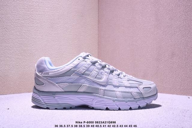 真标Nike P-6000 Initiator Running 耐克Ins 超火复古老爹跑鞋 耐克老爹鞋 官方货号:Fv6606-101 尺码:36 36.5