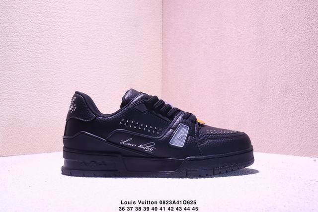 公司级Louis Vuitton Trainer Sneaker Low 全新 Lv 路易威登 休闲运动文化百搭板鞋 尺码:36-45 Xm0823Q625