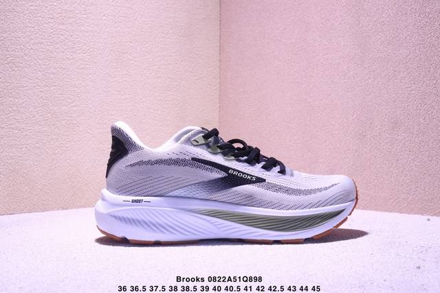 公司级Brooks布鲁克斯 Ghost 17 网面时尚 网布耐磨透气 低帮 休闲跑步鞋 货号:110442 1D 041 尺码:36 36.5 37.5 38