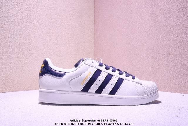 真标半码 阿迪达斯 三叶草Adidas Originals Superstar 经典贝壳头系列低帮百搭休闲运动板鞋 Xm0822Q405