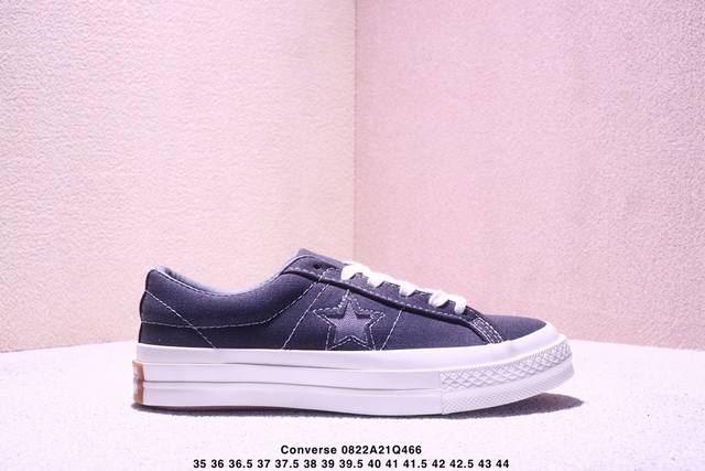 余文乐同款 Converse One Star系列 Chuck Taylor All Star 2025匡威木村重磅联名布鞋，破坏五角星颠覆经典定义，日系美学与