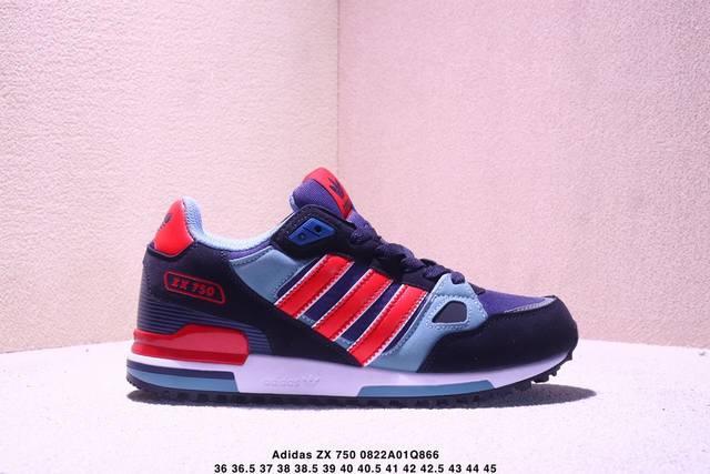 阿迪达斯 Adidas Original Zx 750 网面透气休闲跑步鞋 货号：G20873 尺码：36-45 半 Xm0822Q866