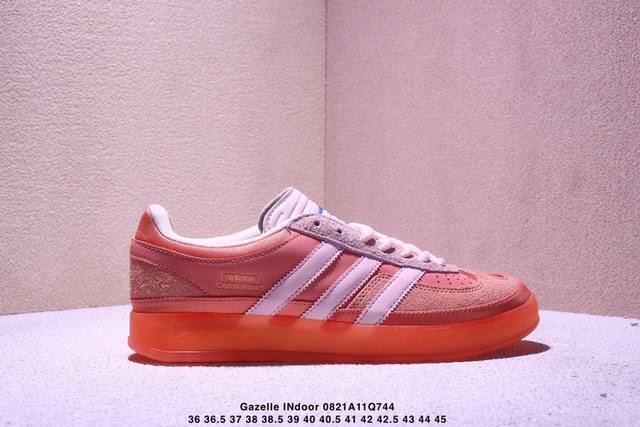 Ad Originals Gazelle Indoor End 三叶草休闲防滑耐磨低帮板鞋鞋头出色设计 塑就出众贴合感稳固的后跟贴合足部曲线设计软弹舒适 不易磨