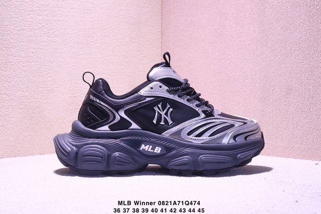Mlb Winner Chunky 百搭舒适休闲潮流运动厚底增高防滑耐磨 低帮 老爹鞋 货号:3Ashwd15N 尺码：36～45 Xm0821Q222