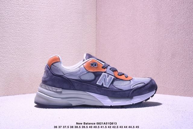 公司级New Balance Nb 992系列 新百伦 美产血统经典复古休闲运动百搭老爹跑步鞋 采用台产猪巴革及透气网眼材质 6层组合底模 缓震中底 超级碳胶耐