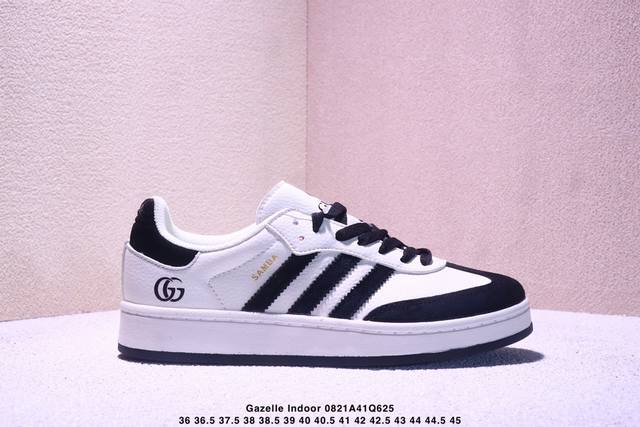 阿迪达斯Adidas Gazelle Indoor Trainers羚羊内训系列低帮复古百搭休闲运动德训风板鞋 Lj9901 码数：36 36.5 37 38