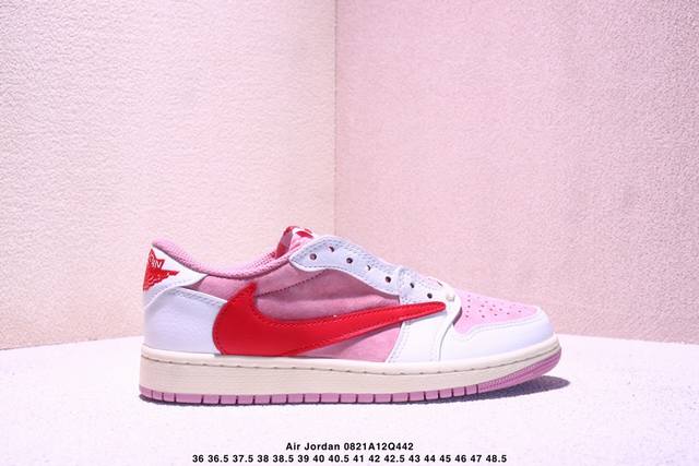Travis Scott X Nike Air Jordan 1 Low Og Sp Black Red Aj1乔丹一代经典低帮文化百搭休闲运动篮球鞋“Ts联名