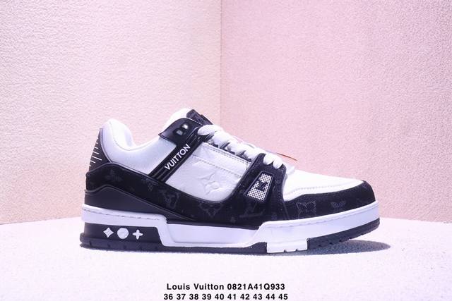 Louis Vuitton 路易威登～ 广东原产高性价比，采用皮革鞋面材质，内里小羊皮打造及去味海玻璃脚垫，空胶工艺，外置耐磨橡胶大底全新Lv路易威登Louis