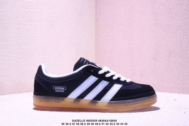 Bad Bunny X Adidas Originals Gazelle Indoor 舒适百搭 耐磨 低帮 板鞋 男女同款 橙色 货号:Js5050 Js50