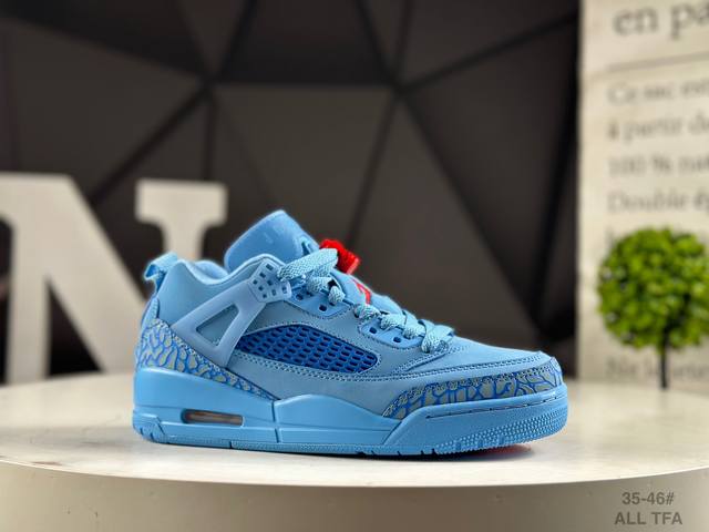 头层半码耐克 Jordan Spizike Low Aj复古低帮篮球鞋 货号：Fq1759 100 All 这款鞋子著名导演斯派克李的Jordan Spizik